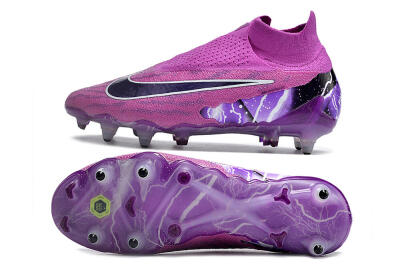 Nike Phantom GX Thunder Elite DF Link SG High-Tops Football Boots - Purple/White/Black
