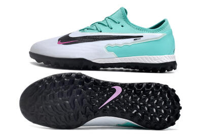 Nike React Phantom GX Pro TF Low-Tops Football Shoes - White/Black/Jade