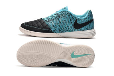 Nike Lunar Gato 2 IC Low-Tops Football Shoes - Black/Jade/White
