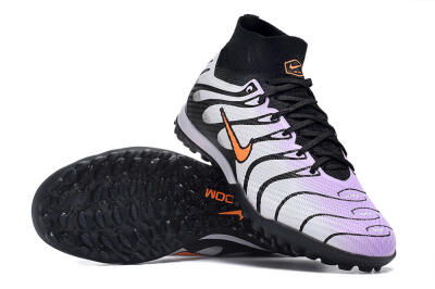 Nike Air Zoom Mercurial Superfly 9 Elite TF High-Tops Football Shoes - Purple/Black/Orange
