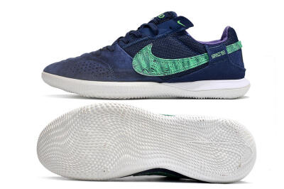 Nike Street Gato IC Low-Tops Football Shoes - Blue/Green/White