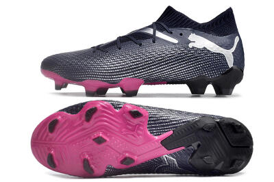 Puma Future Ultimate 2024 FG Low-Tops Football Boots - Blue/Silver/Pink