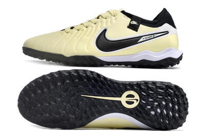 Nike Tiempo Legend X Pro TF Low-Tops Football Shoes - Beige/Black/White