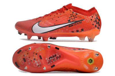 Nike Air Zoom Mercurial Vapor 15 Elite SG Low-Tops Football Boots - Red/White/Black