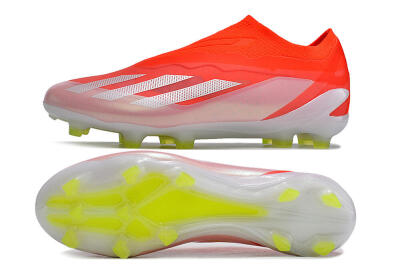 Adidas X Crazyfast+ Laceless FG Low-Tops Football Boots - Red/White/Yellow
