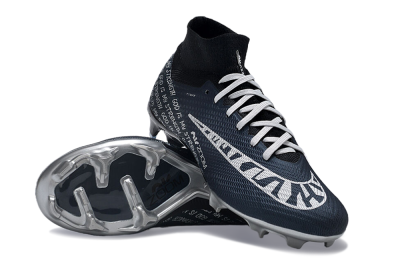 Nike Air Zoom Mercurial Superfly 9 Elite FG High-Tops Football Boots - Blue/Black/Silver