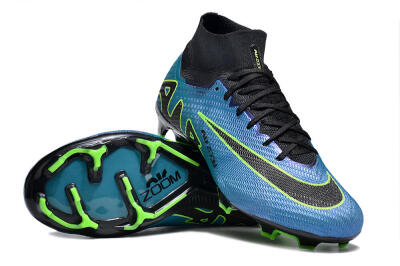 Nike Air Zoom Mercurial Superfly 9 Elite FG High-Tops Football Boots - Blue/Black/Yellow