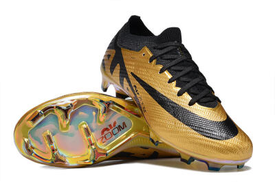 Nike Air Zoom Mercurial Vapor 15 Elite FG Low-Tops Football Boots - Gold/Black