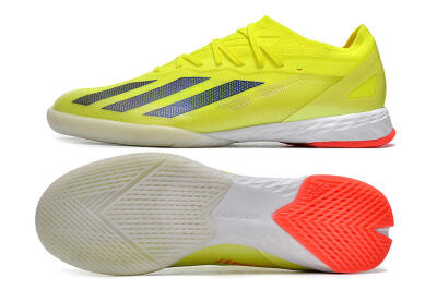 Adidas X Crazyfast.1 IC Low-Tops Football Shoes - Yellow/Black/White