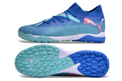 Puma Future Ultimate TF Low-Tops Football Shoes - Blue/Jade/Red