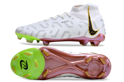 Nike Phantom Luna Elite NU FG High-Tops Football Boots - White/Gold/Black