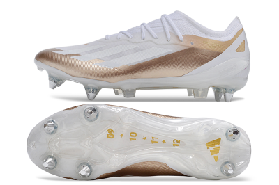 Adidas X Crazyfast.1 SG Low-Tops Football Boots - White/Gold/Silver