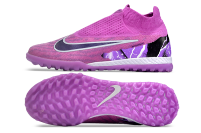 Nike Phantom GX Elite DF Link TF High-Tops Football Shoes - Purple/Black/White