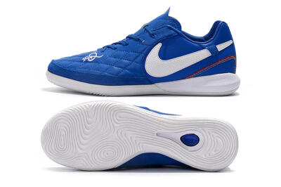 Nike TiempoX Finale IC Low-Tops Football Shoes - Blue/White