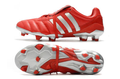 Adidas Predator Mania FG Low-Tops Football Boots - Red/Silver