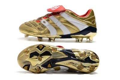 Adidas Predator Accelerator Electricity FG Low-Tops Football Boots - Gold/Red/White