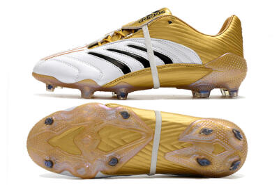 Adidas Predator Absolute 20 FG Low-Tops Football Boots - White/Gold/Black