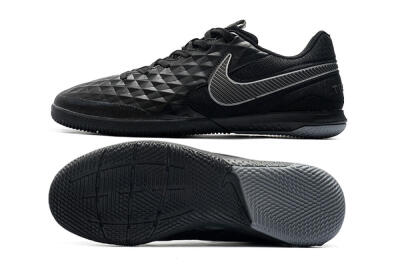 NIke Tiempo Lunar Legend 8 Pro IC Low-Tops Football Shoes - Black/Grey