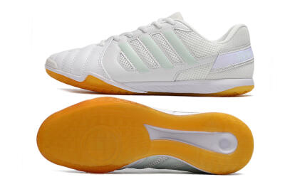 Adidas Top Sala IC Low-Tops Football Shoes - White/Jade/Purple