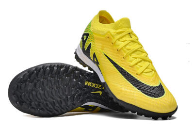 Nike Air Zoom Mercurial Vapor 15 Elite TF Low-Tops Football Boots - Yellow/Black/White