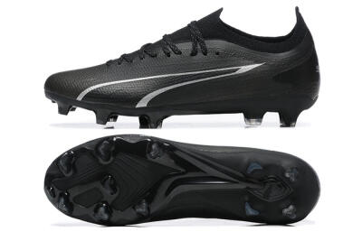 Puma Ultra Ultimate FG Low-Tops Football Boots - Black/Silver