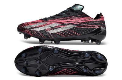 Adidas X Crazyfast Strung+ FG Low-Tops Football Boots - Black/Silver/Pink