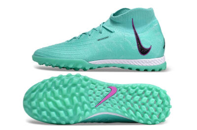 Nike Phantom Luna 2 Elite LV8 TF High-Tops Football Shoes - Jade/Black/Purple