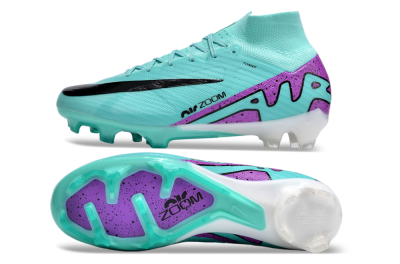 Nike Air Zoom Mercurial Superfly 9 Elite FG High-Tops Football Boots - Blue/Black/Purple