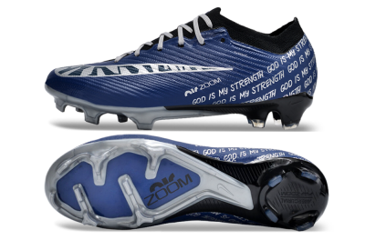 Nike Air Zoom Mercurial Vapor 15 Elite FG Low-Tops Football Boots - Blue/Black/Silver