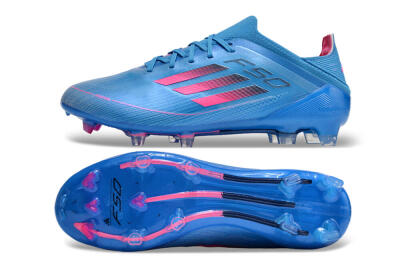 Adidas F50 Adizero FG Low-Tops Football Boots - Blue/Pink