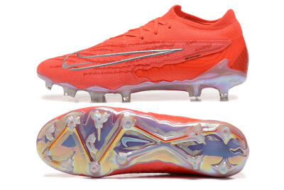 Nike Phantom GX Elite FG Low-Tops Football Boots - Red/Silver