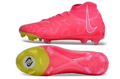 Nike Phantom Luna Elite NU FG High-Tops Football Boots - Pink/White/Yellow