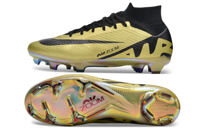 Nike Air Zoom Mercurial Superfly 9 Elite FG High-Tops Football Boots - Gold/Black