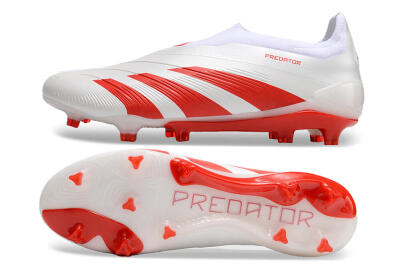 Adidas Predator Accuracy+ FG Low-Tops Football Boots - Beige/White/Red
