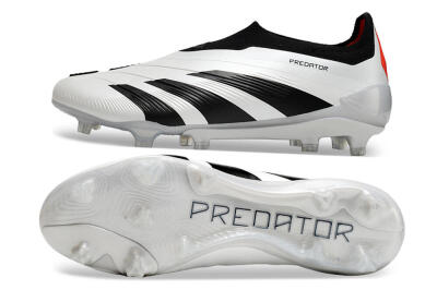 Adidas Predator Accuracy+ FG Low-Tops Football Boots - White/Black/Red