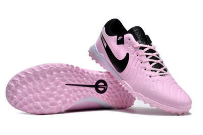 Nike Tiempo Legend 10 Pro TF Low-Tops Football Shoes - Pink/Black/White