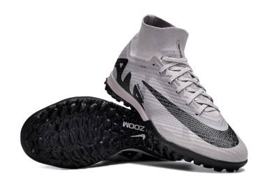 Nike Air Zoom Mercurial Superfly 9 Elite TF High-Tops Football Shoes - Grey/Purple/Black
