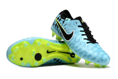  Nike Tiempo Legend 10 Elite FG Low-Tops Football Boots - Jade/Black/Yellow
