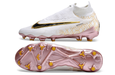 Nike Phantom GX Elite DF Link United Golden Pack FG High-Tops Football Boots - White/Metallic Gold/Black