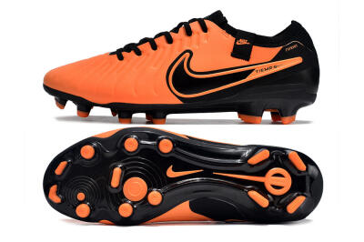 Nike Tiempo Legend 10 Elite FG Low-Tops Football Boots - Orange/Black