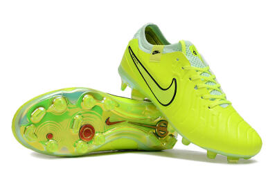 Nike Tiempo Legend 10 Elite FG Low-Tops Football Boots - Yellow/Jade/Gold