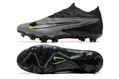 Nike Phantom GX Elite FG Low-Tops Football Boots - Black/Grey/Yellow