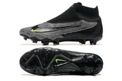 Nike Phantom GX Elite FG High-Tops Football Boots - Black/Grey/Yellow