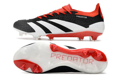 Adidas Predator Accuracy+ FG Low-Tops Football Boots - Black/White/Red