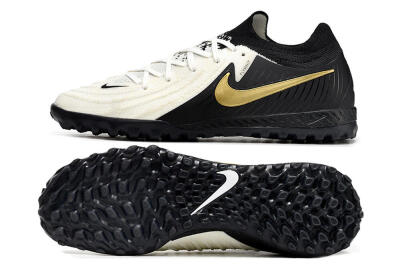 Nike Phantom GX 2 Elite TF Low-Tops Football Shoes - White/Black/Gold