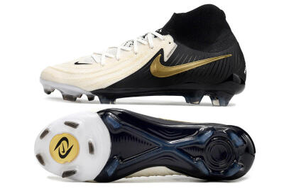 Nike Phantom Luna Elite NU FG High-Tops Football Boots - White/Black/Gold