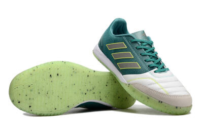 Adidas Top Sala IC Low-Tops Football Shoes - White/Green/Yellow