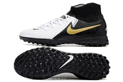 Nike Phantom Luna 2 Elite TF High-Tops Football Shoes - White/Black/Gold