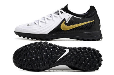 Nike Phantom Luna Elite TF Low-Tops Football Shoes - White/Black/Gold
