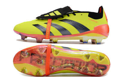 Adidas Predator Elite Foldover Tongue FG Low-Tops Football Boots - Yellow/Black/Red